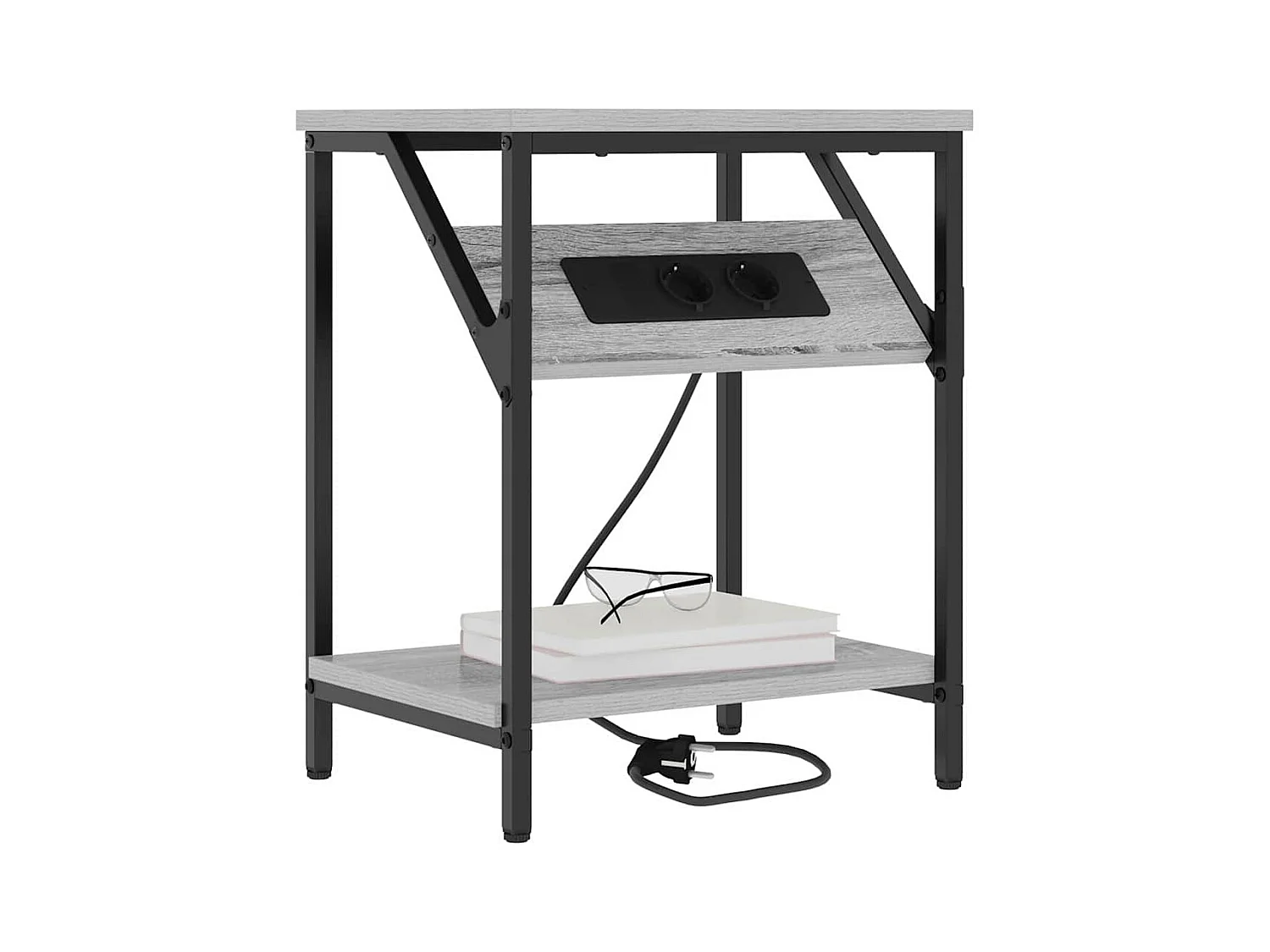 Armoires de chevet 2 pcs Sonoma gris 38 x 30 x 48 cm