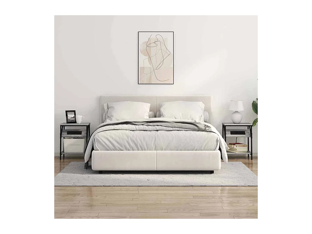 Armoires de chevet 2 pcs Sonoma gris 38 x 30 x 48 cm