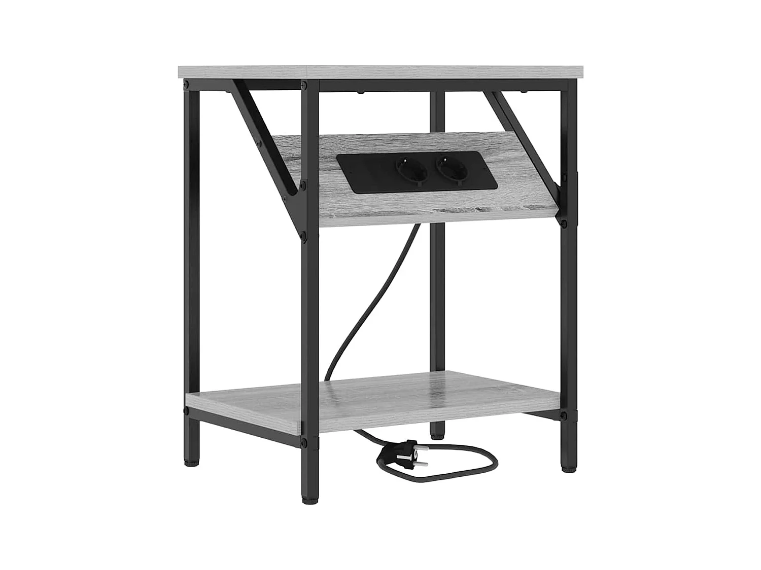 Armoires de chevet 2 pcs Sonoma gris 38 x 30 x 48 cm