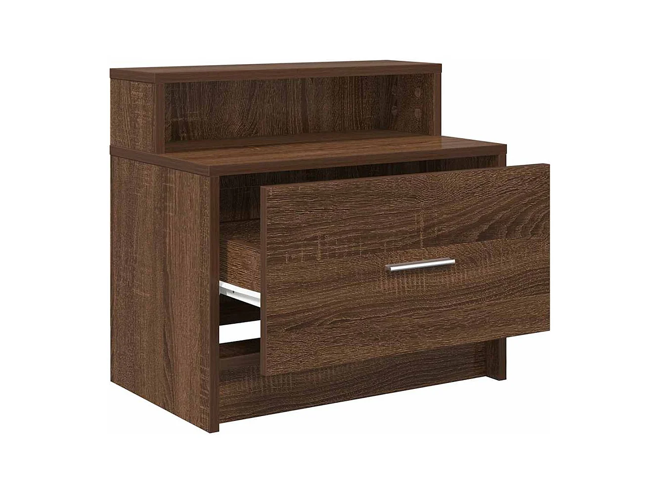 Tables de chevet avec tiroir 2 pcs chêne marron 51x31x47 cm