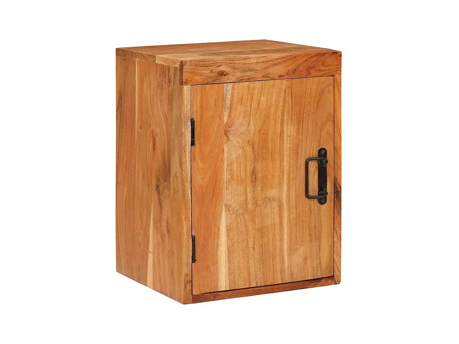 Comodino 2 pezzi Marrone Legno massello di acacia