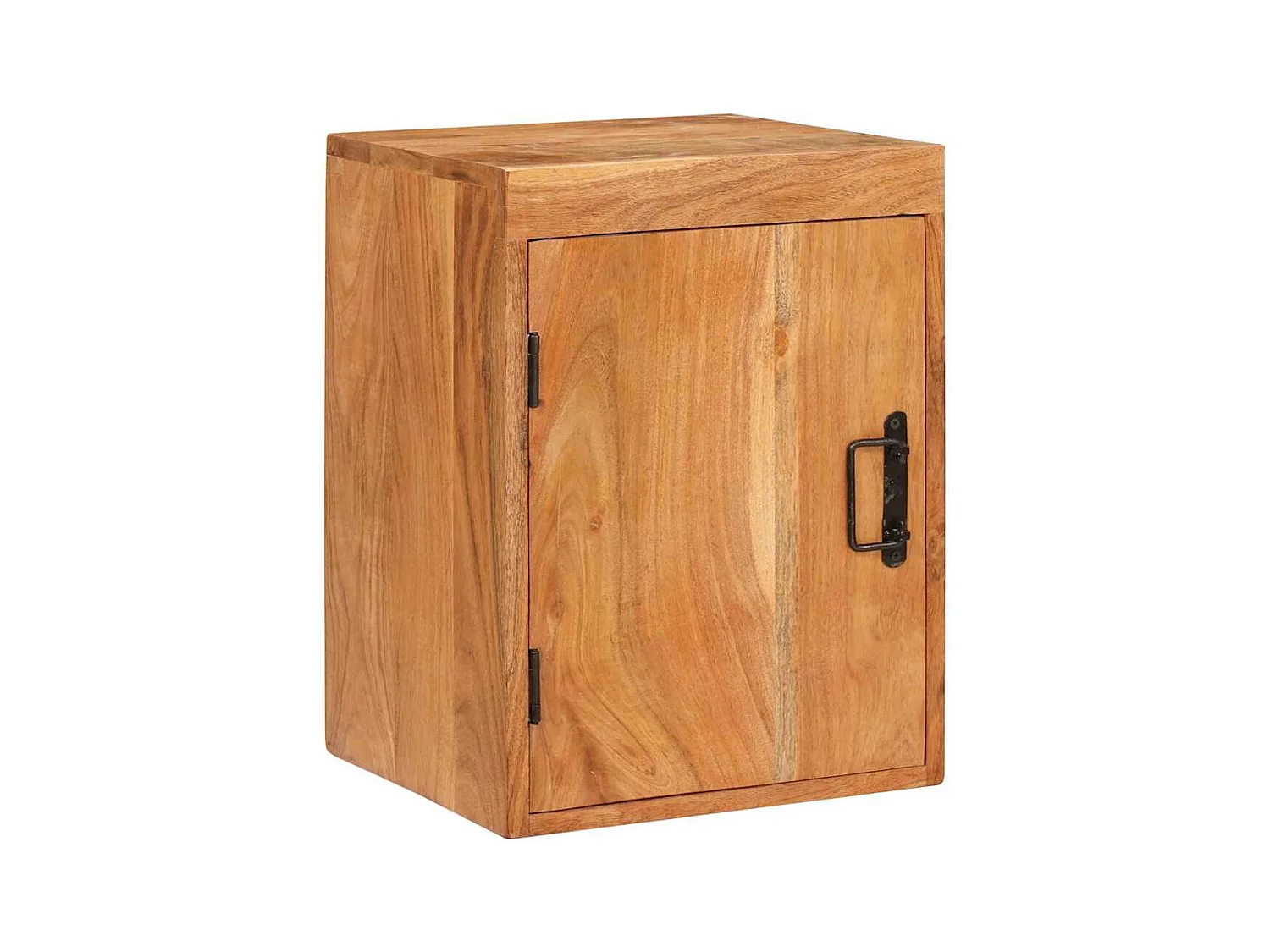 Comodino 2 pezzi Marrone Legno massello di acacia