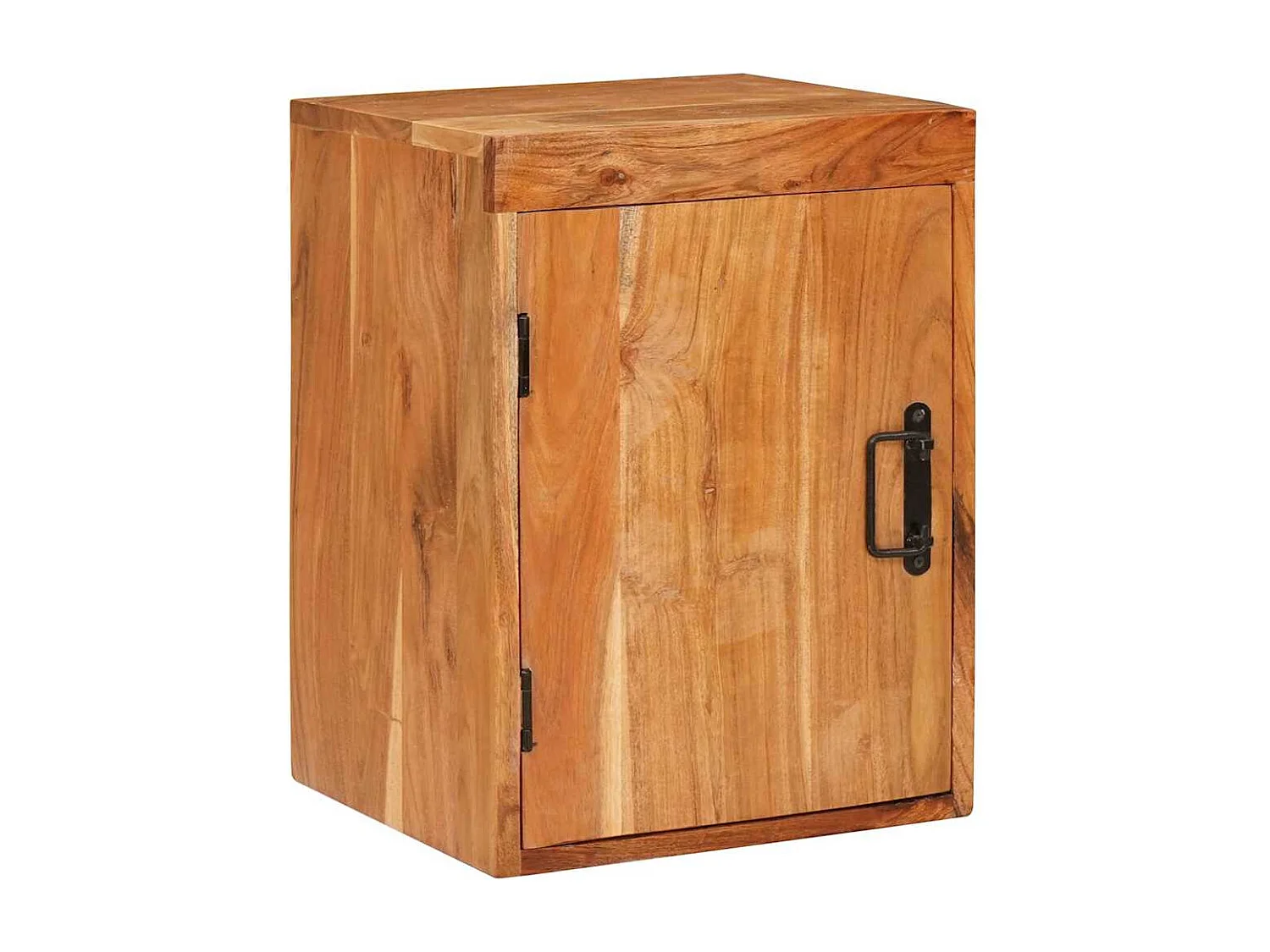 Table de chevet 2 pcs Marron Bois massif d'acacia