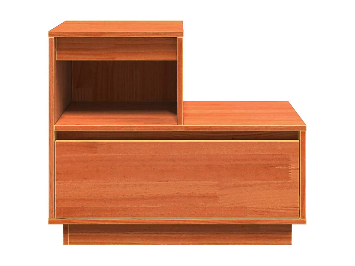 Nachtkastje met lade Wax bruin 60 x 34 x 51 cm