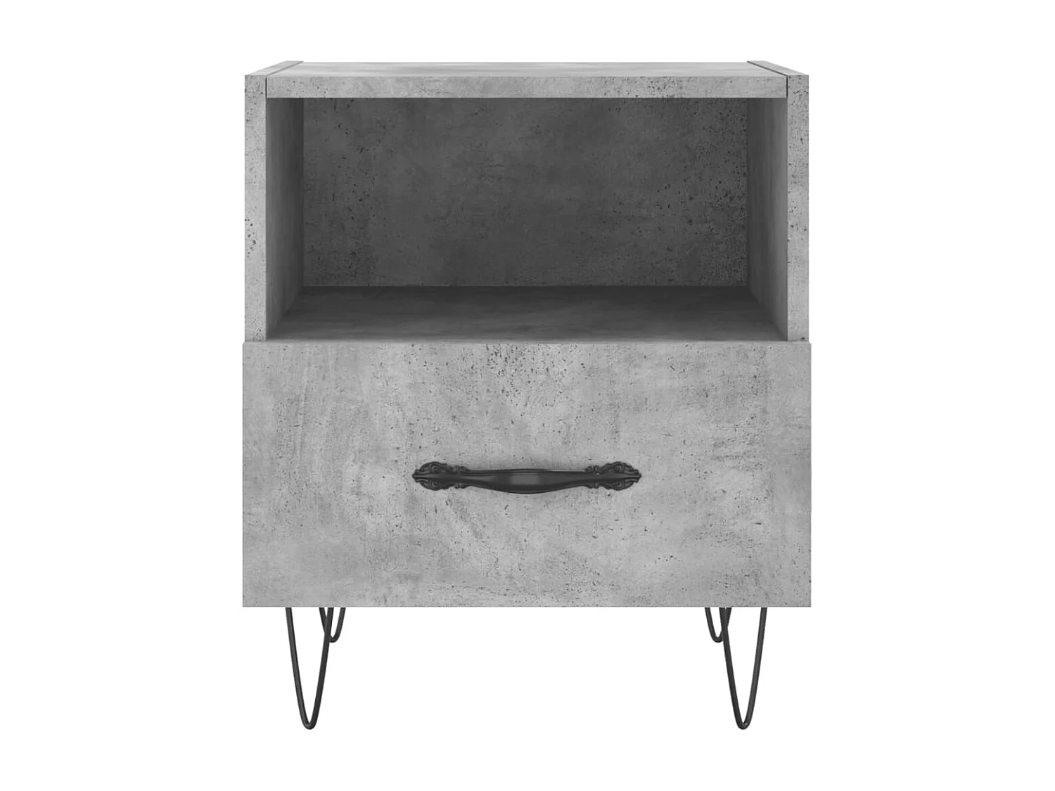 Tables de chevet 2pcs gris béton 40x35x47,5cm bois d’ingénierie