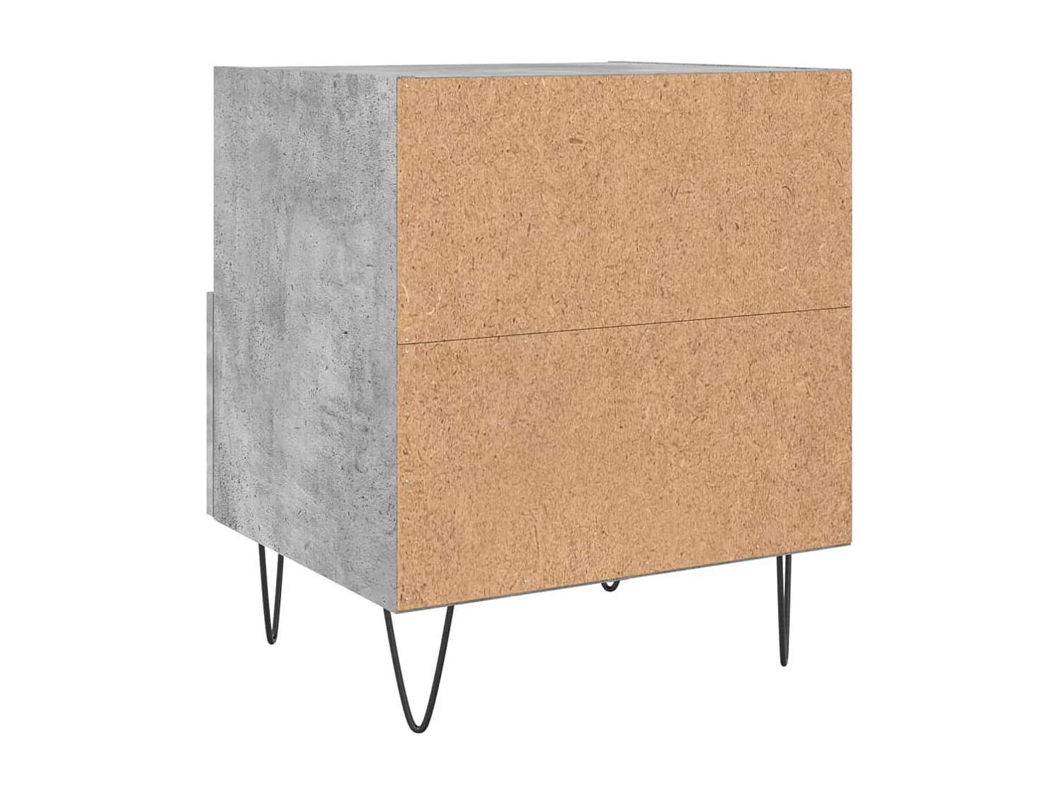 Tables de chevet 2pcs gris béton 40x35x47,5cm bois d’ingénierie