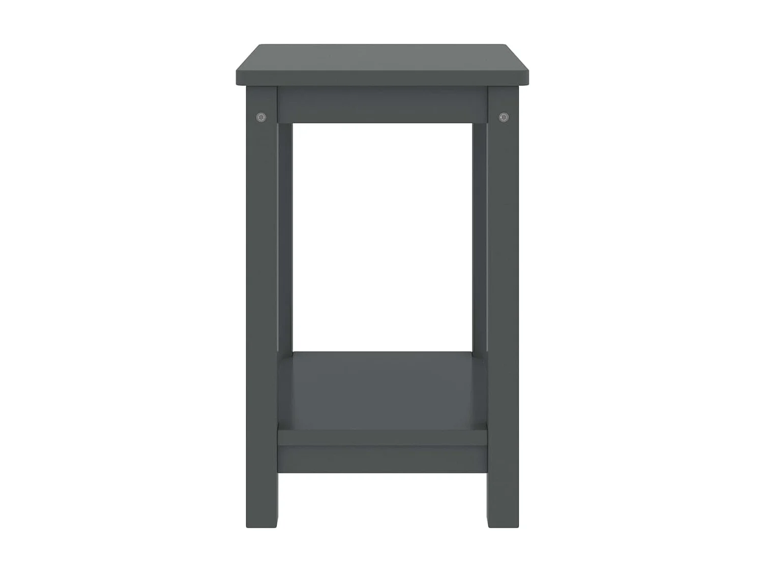 Table de chevet gris foncé 35x30x47 cm bois de pin massif