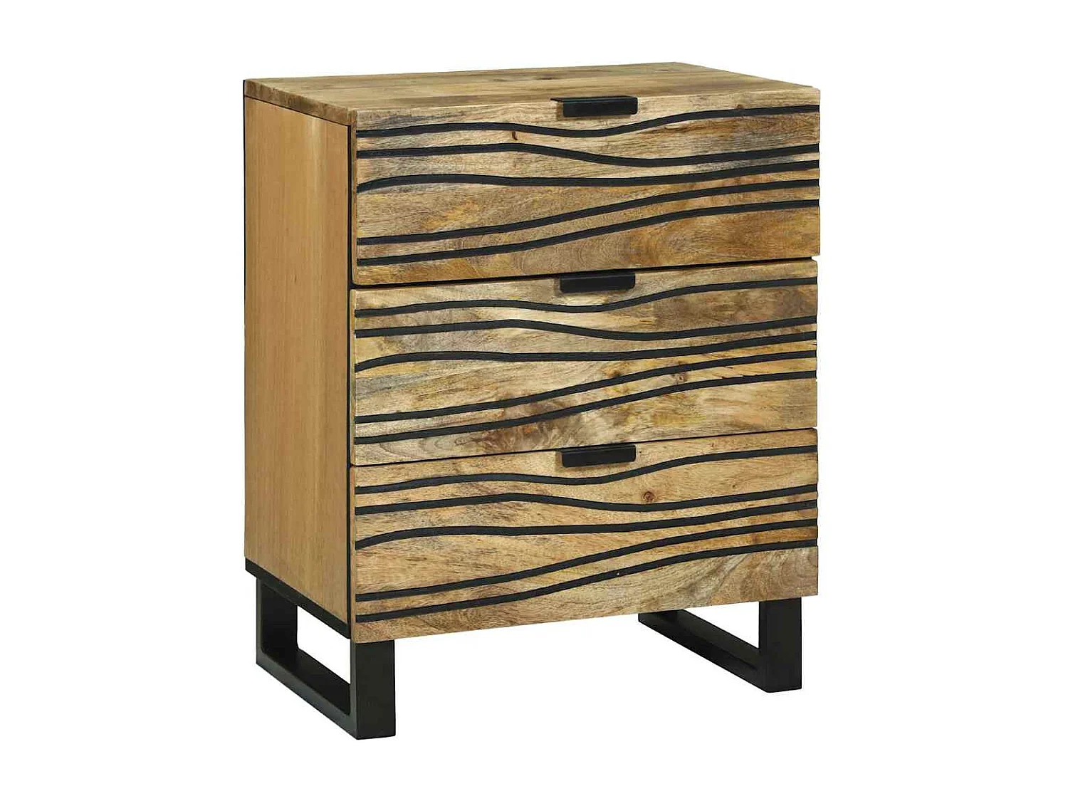 Cabinet de chevet avec tiroir Marron 50 x 33 x 60 cm