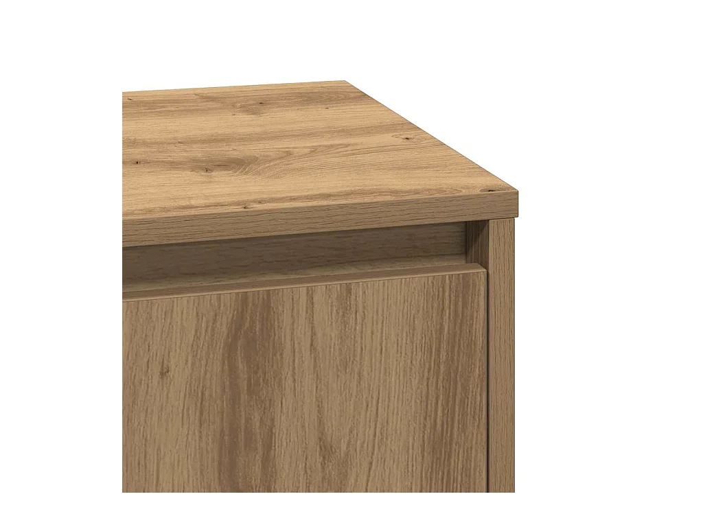 Nachtkastje met handgemaakt eikenhout 39 x 34,5 x 50 cm