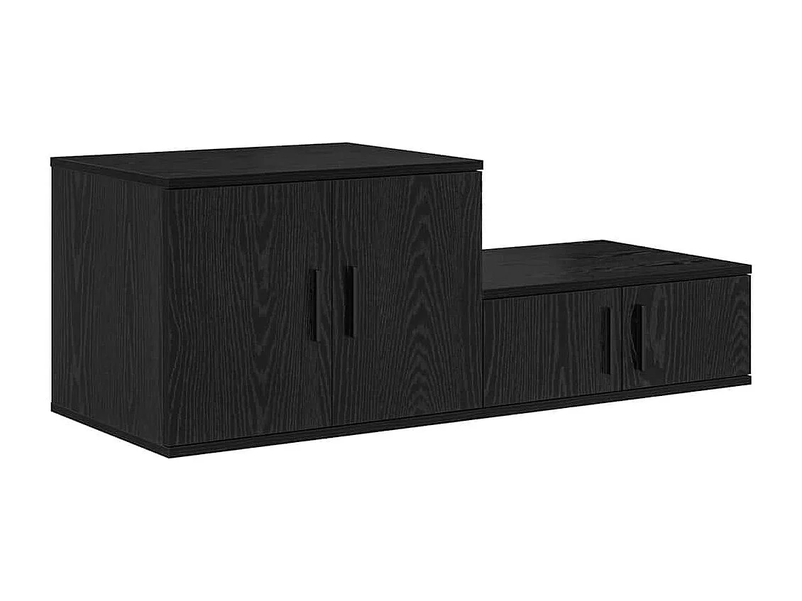 Armario de almacenaje de roble negro 108 x 41 x 40 cm