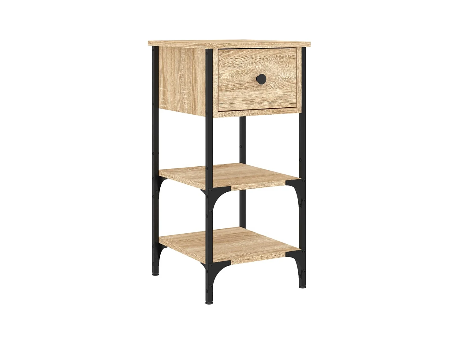 Mesitas de noche 2 piezas roble sonoma 34x36x70 cm madera de ingeniería