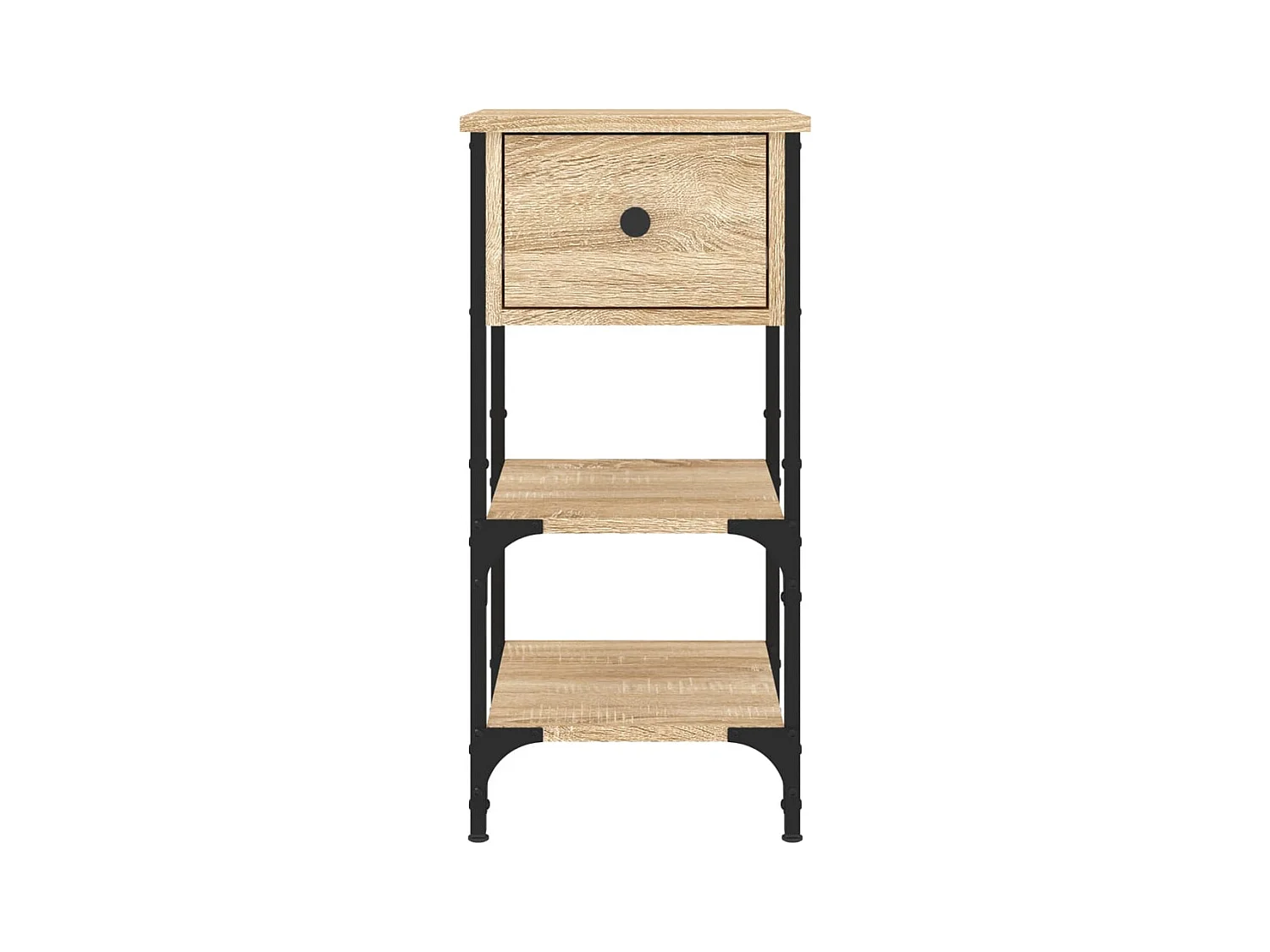 Mesitas de noche 2 piezas roble sonoma 34x36x70 cm madera de ingeniería