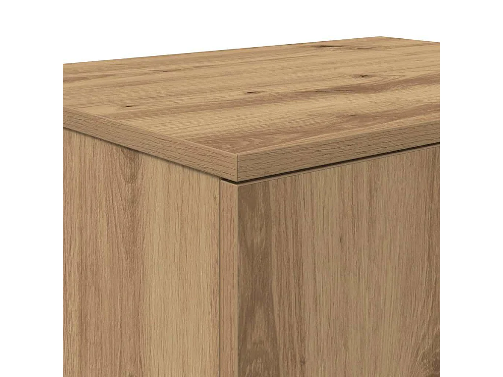 Mobile contenitore in rovere fatto a mano 127 x 41 x 40 cm