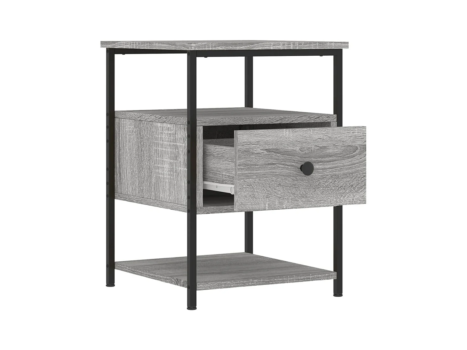 Mesitas de noche 2 piezas gris sonoma 40x42x56cm madera de ingeniería