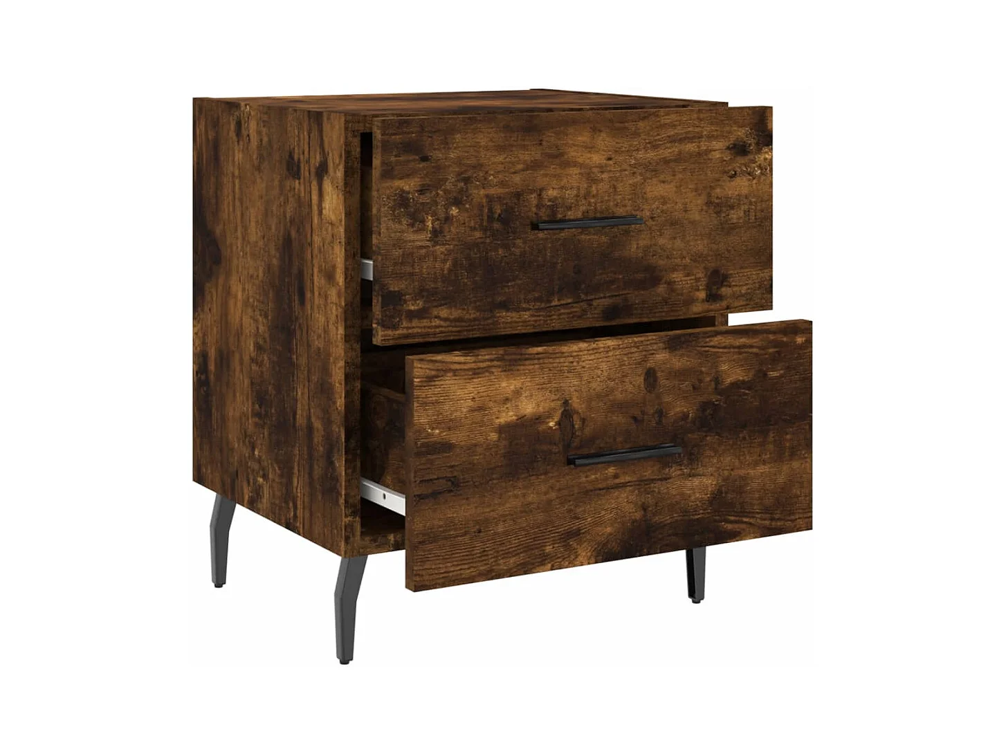 Comodino in rovere affumicato 40x35x47,5 cm in legno ingegnerizzato