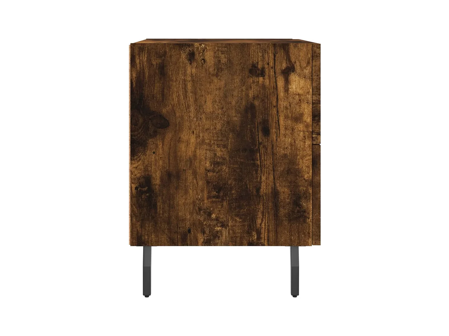 Comodino in rovere affumicato 40x35x47,5 cm in legno ingegnerizzato