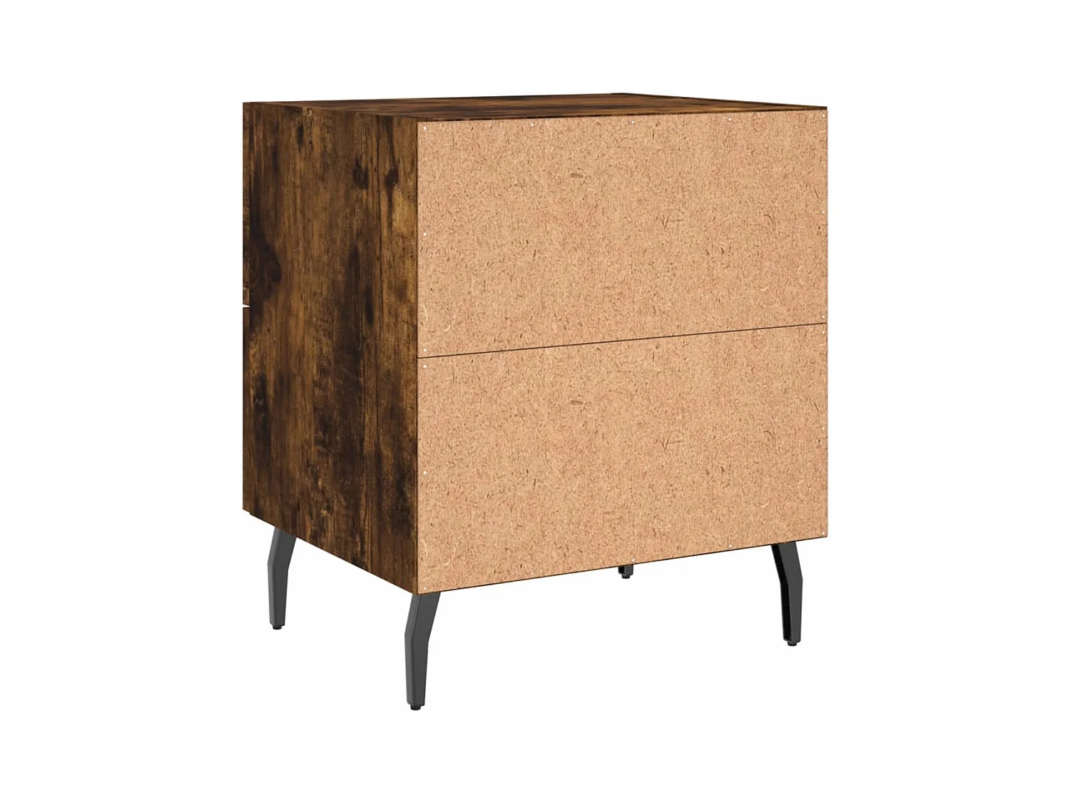 Comodino in rovere affumicato 40x35x47,5 cm in legno ingegnerizzato