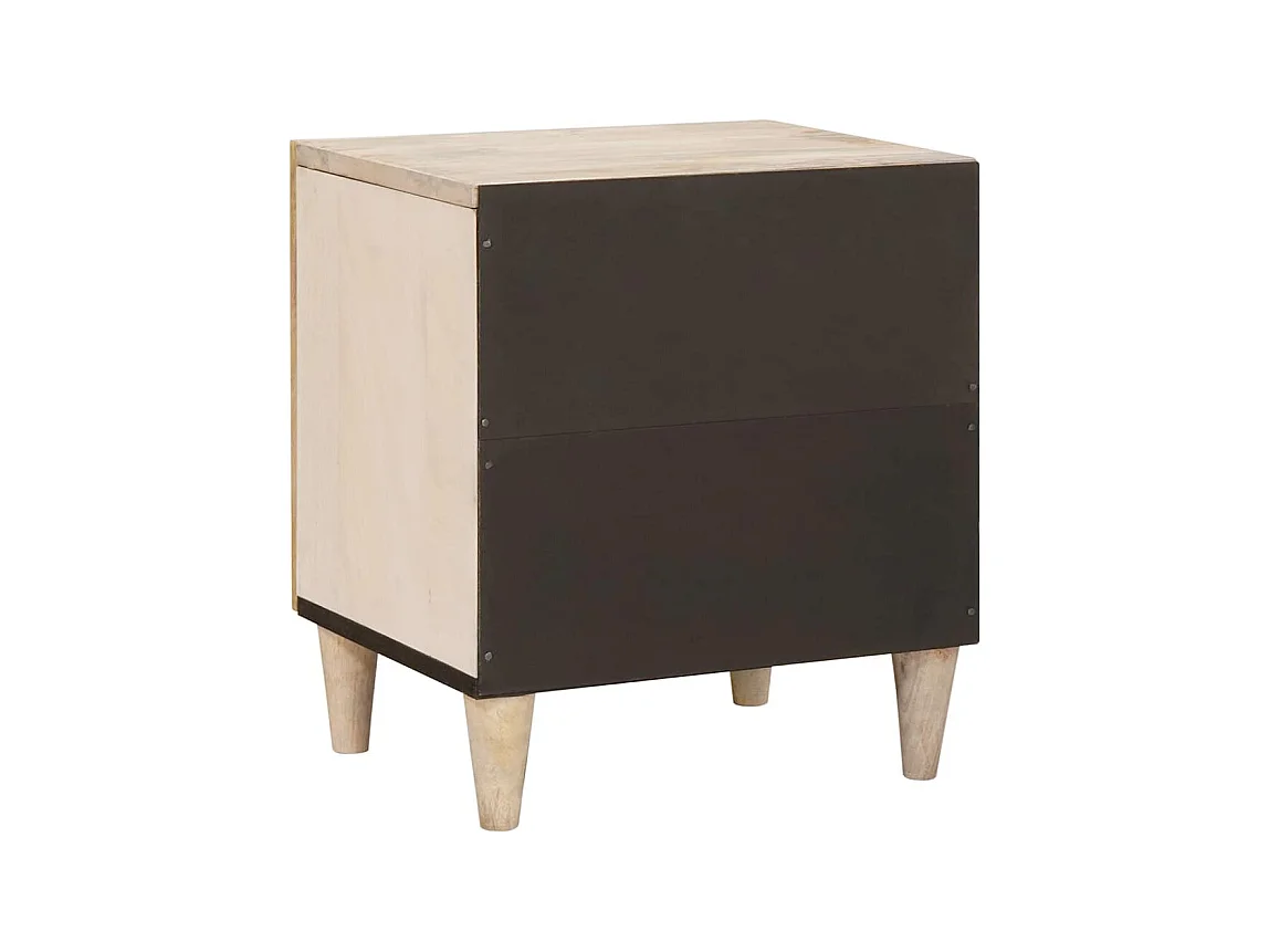 Nachtkastje 2 stuks Beige 40 x 33 x 46 cm