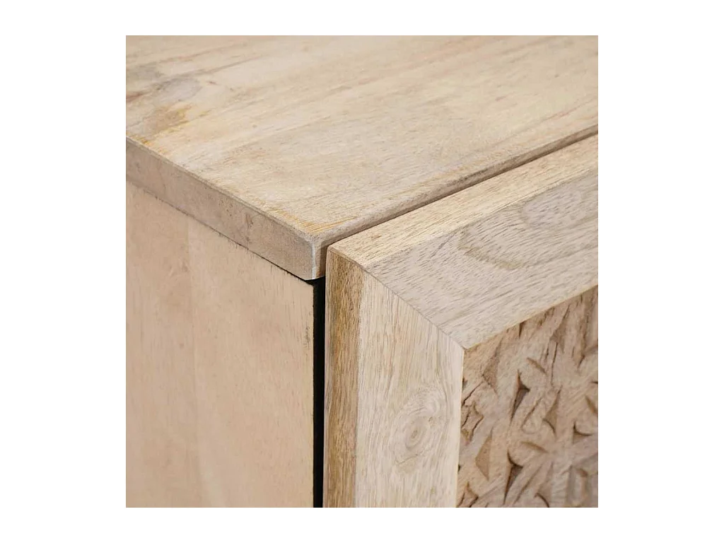 Nachtkastje 2 stuks Beige 40 x 33 x 46 cm