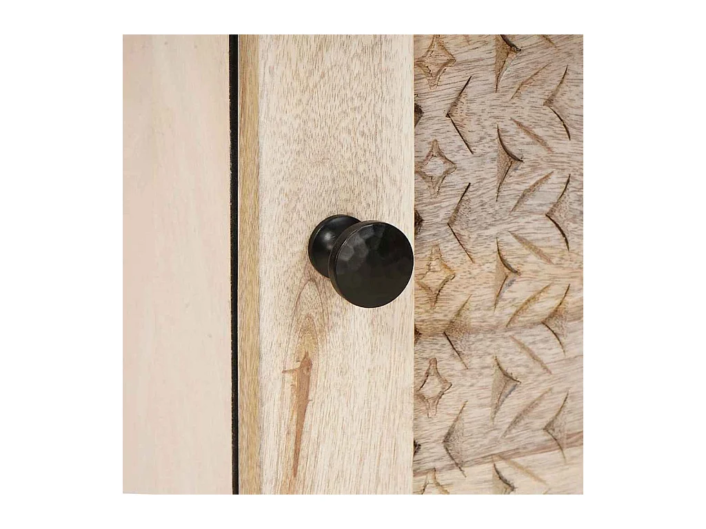 Nachtkastje 2 stuks Beige 40 x 33 x 46 cm