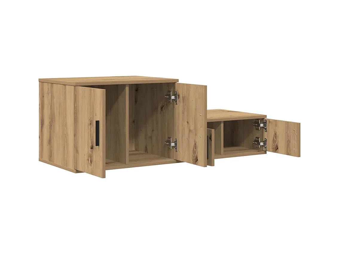 Mobile contenitore in rovere fatto a mano 108 x 41 x 40 cm