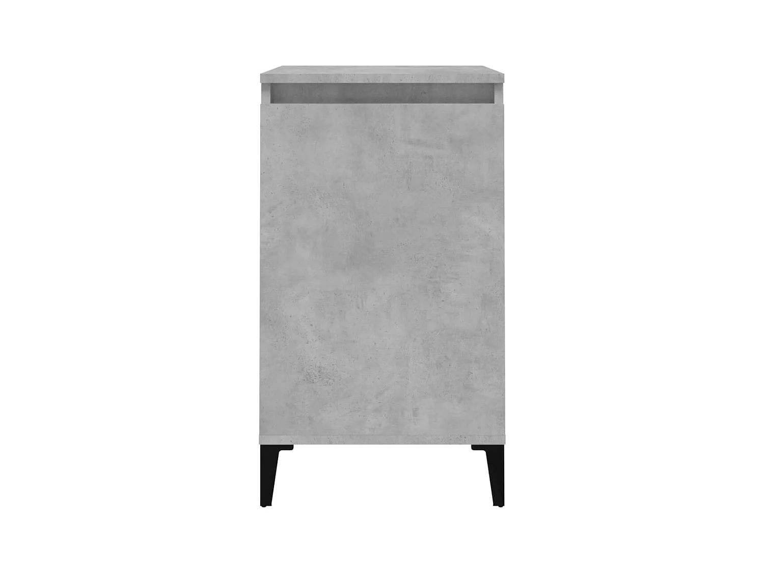 Mesita de noche gris hormigón 40x35x70 cm madera de ingeniería