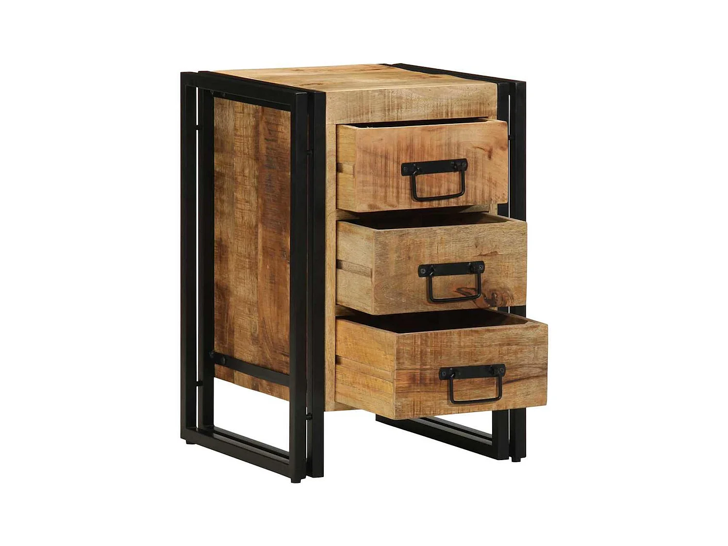 Cabinet de chevet 40 x 35 x 50 cm bois de manguier massif