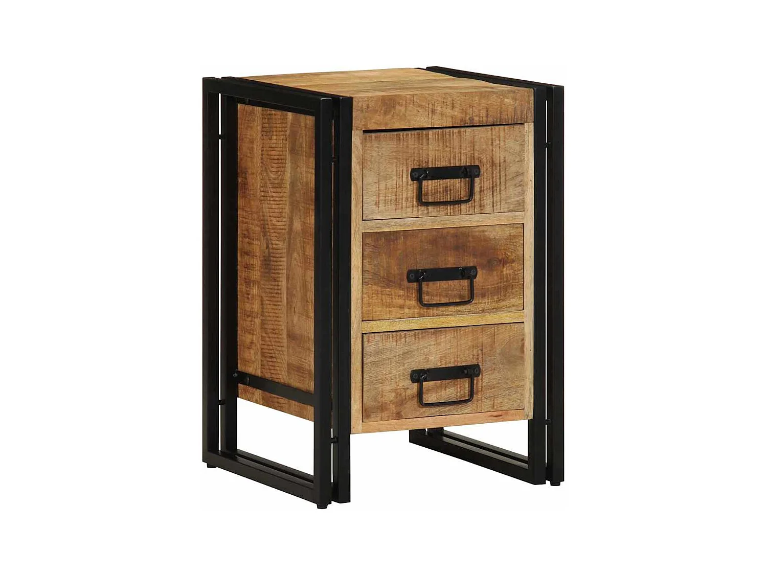 Cabinet de chevet 40 x 35 x 50 cm bois de manguier massif