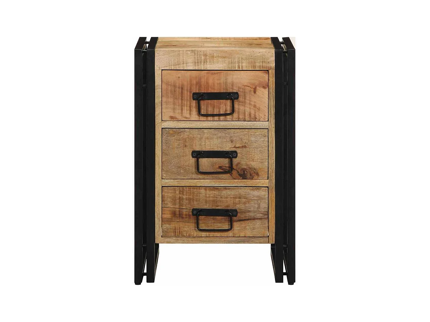 Cabinet de chevet 40 x 35 x 50 cm bois de manguier massif