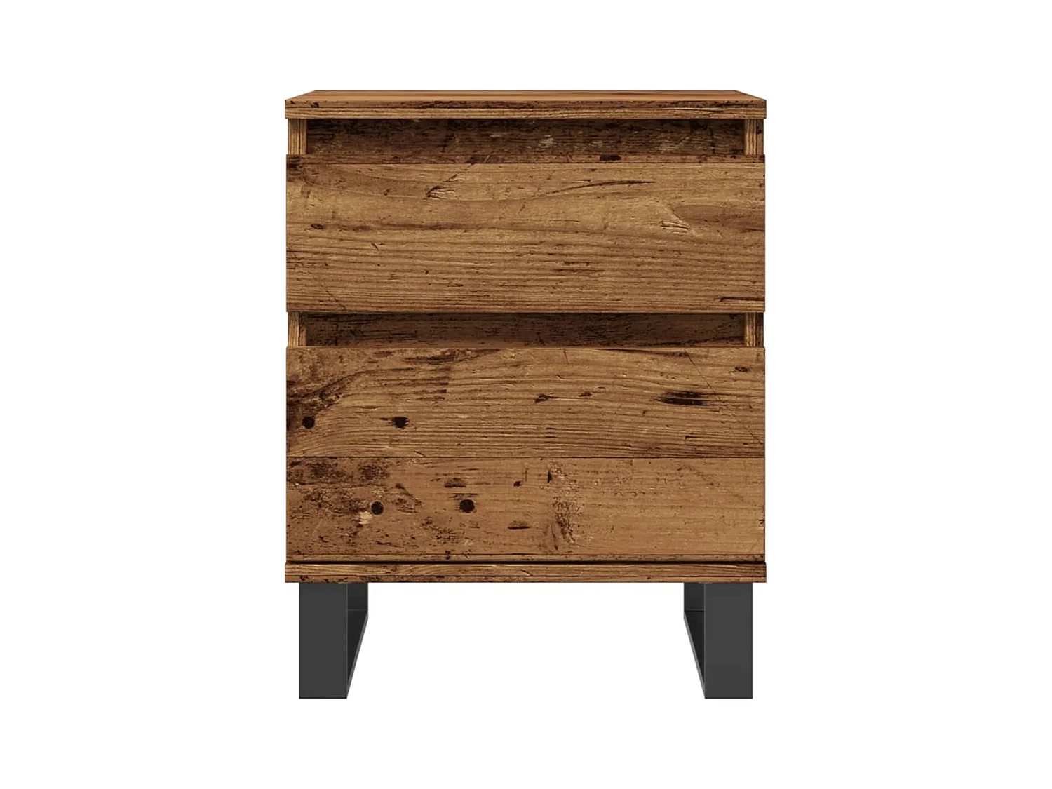 Tables de chevet 2 pcs vieux bois 40x35x50 cm bois d’ingénierie