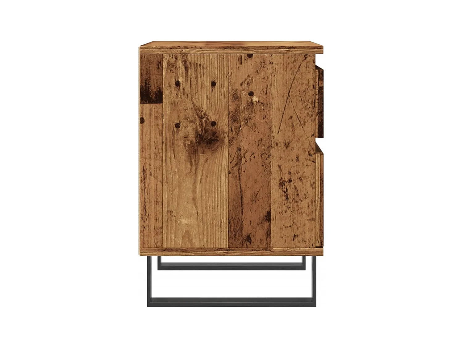 Tables de chevet 2 pcs vieux bois 40x35x50 cm bois d’ingénierie