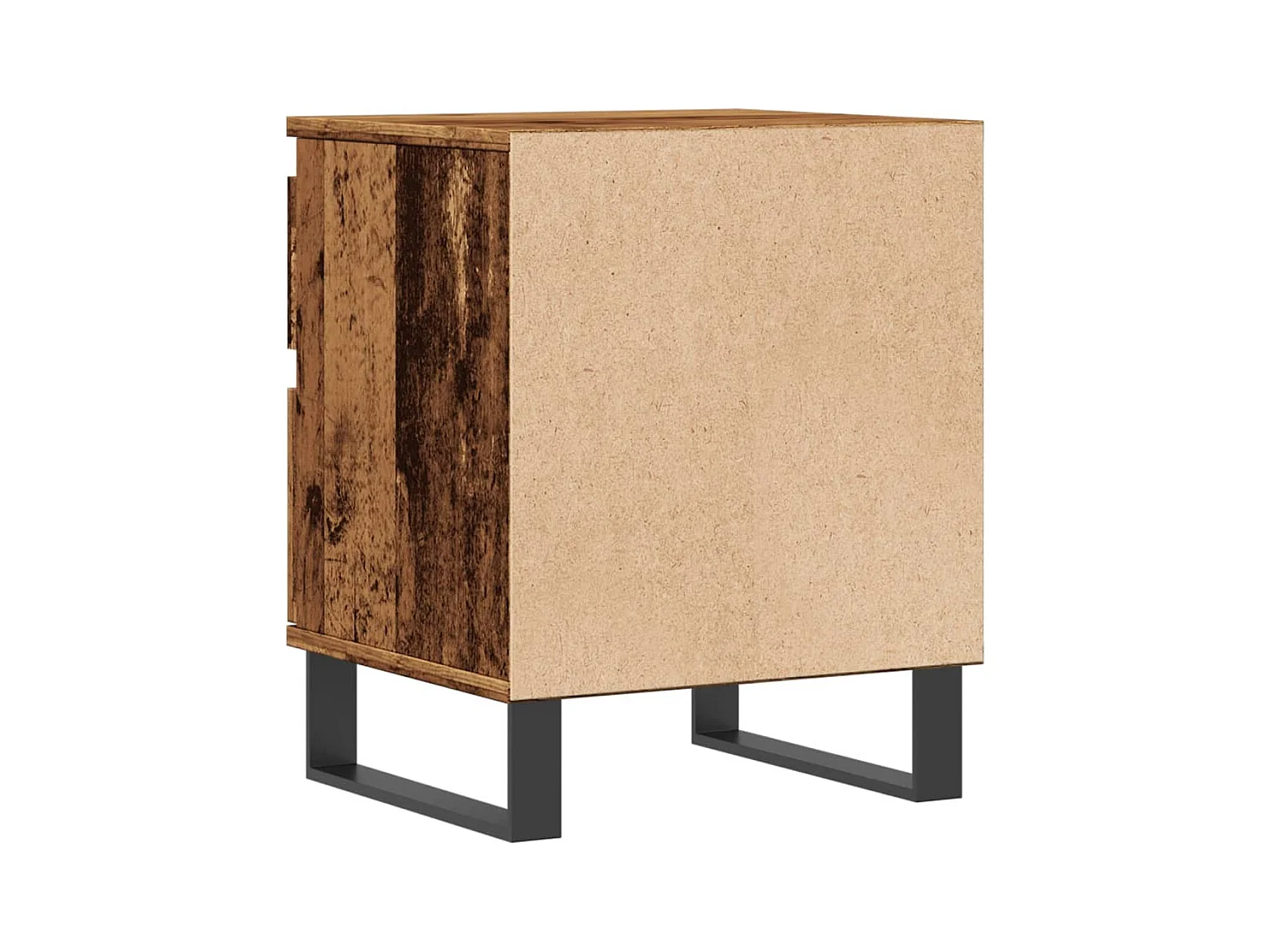 Tables de chevet 2 pcs vieux bois 40x35x50 cm bois d’ingénierie