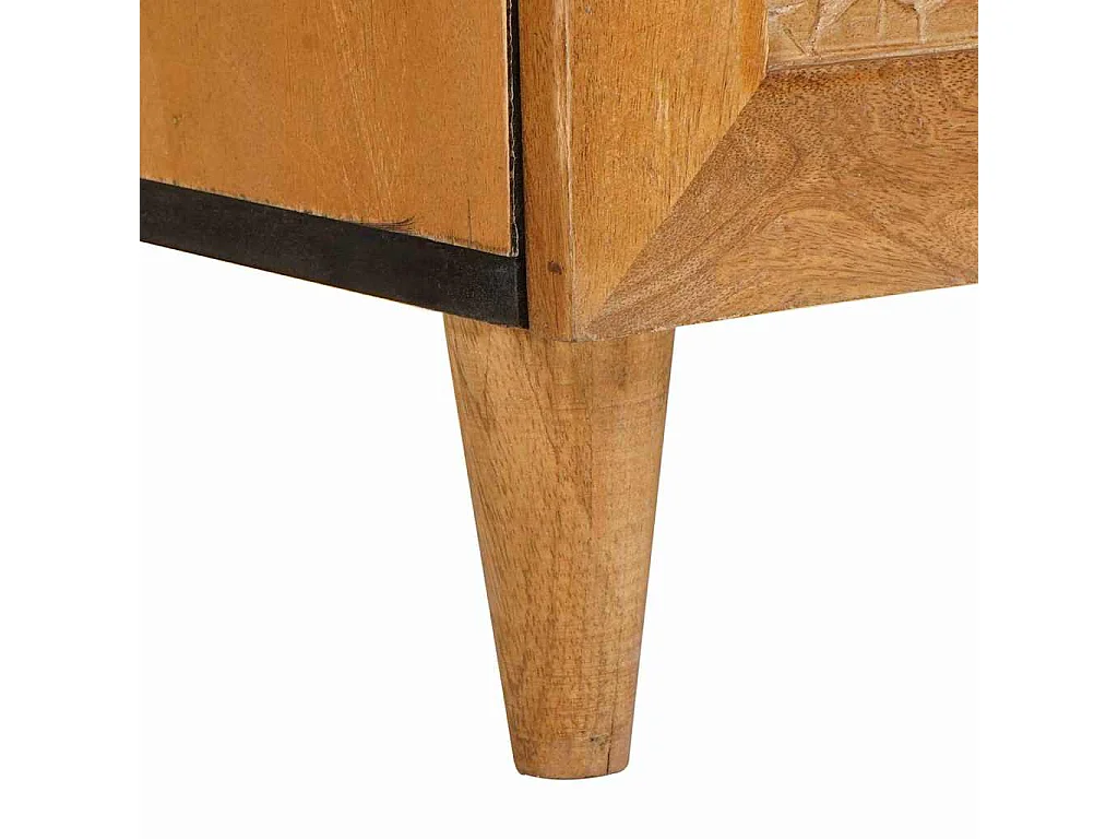 Comodino con cassetto Marrone chiaro 50 x 33 x 60 cm