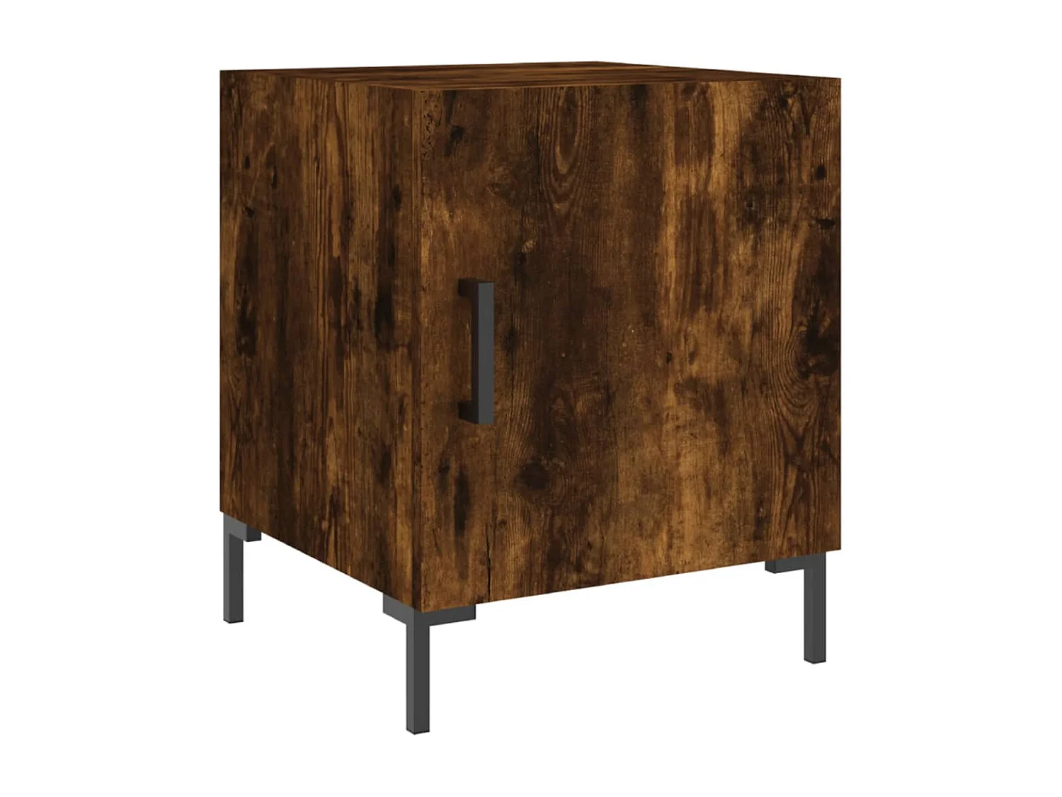 Comodini 2 pezzi rovere affumicato 40x40x50 cm legno ingegnerizzato