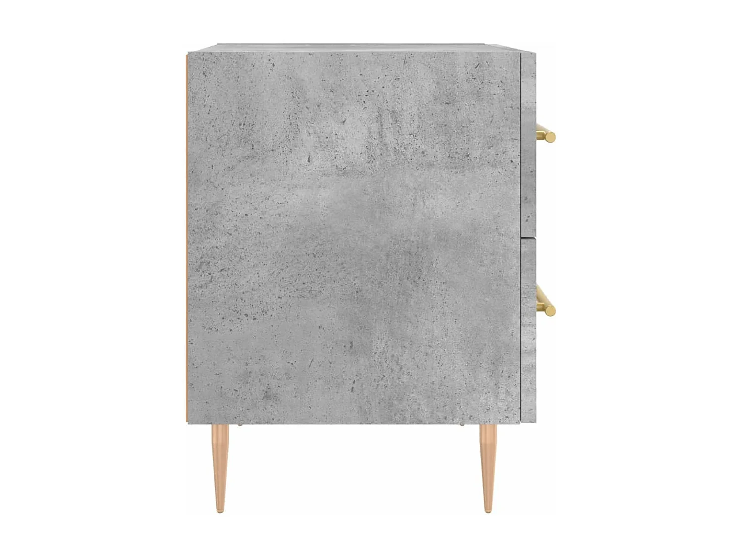 Comodino grigio cemento 40x35x47,5 cm in legno ingegnerizzato