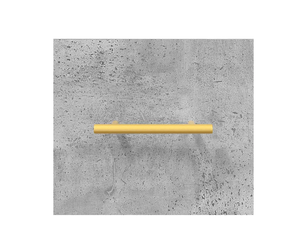 Comodino grigio cemento 40x35x47,5 cm in legno ingegnerizzato