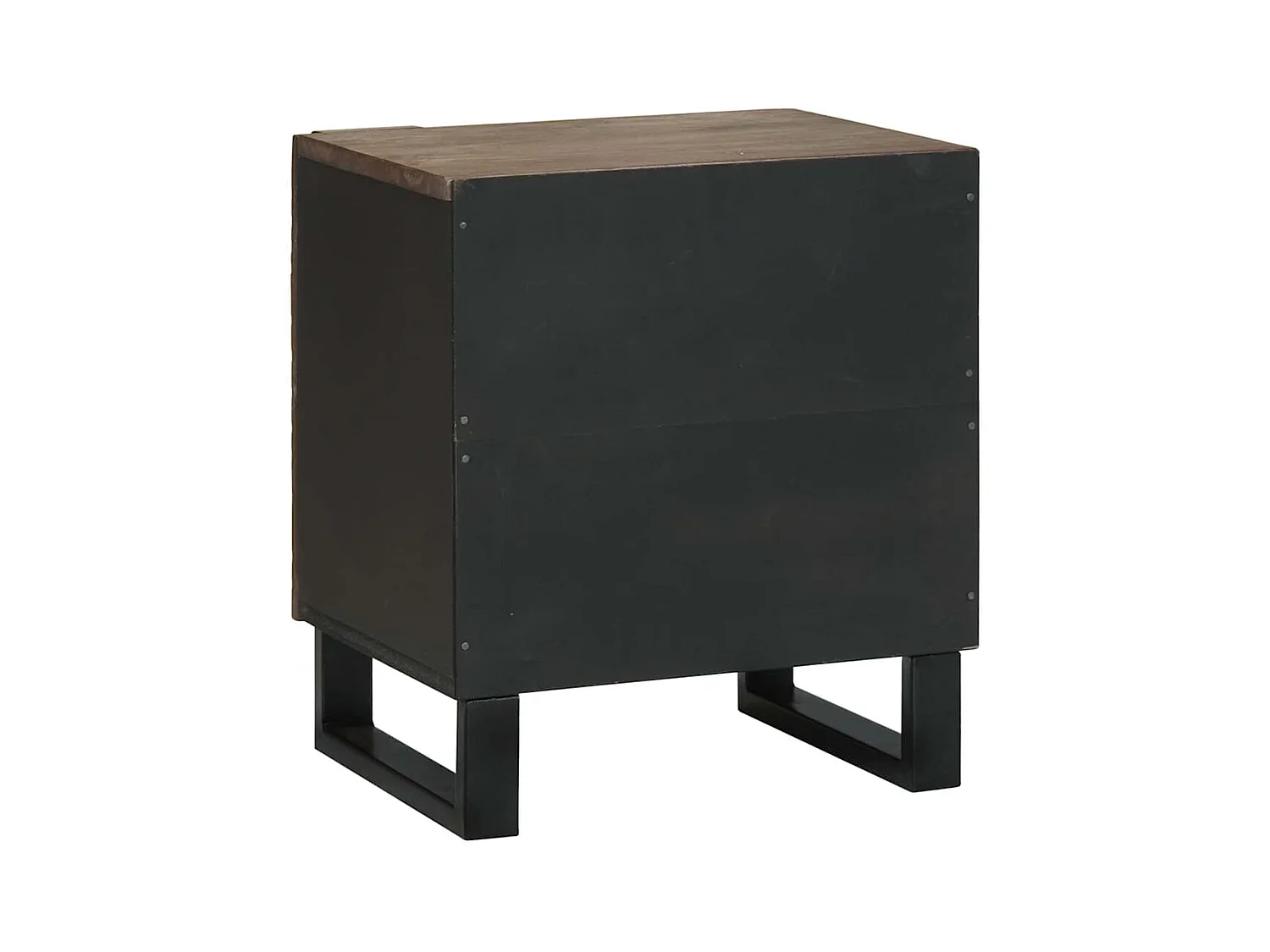 Mesilla de noche de nogal 40 x 33 x 46 cm madera maciza de mango