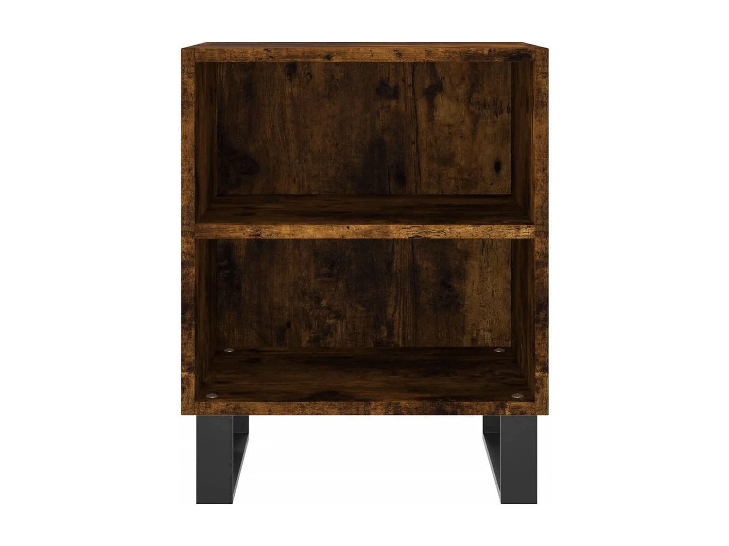 Table de chevet chêne fumé 40x30x50 cm bois d'ingénierie