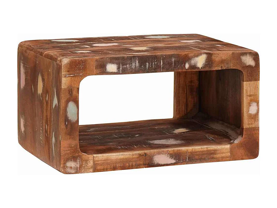 Tables de chevet 45 x 30 x 24 cm bois de récupération massif