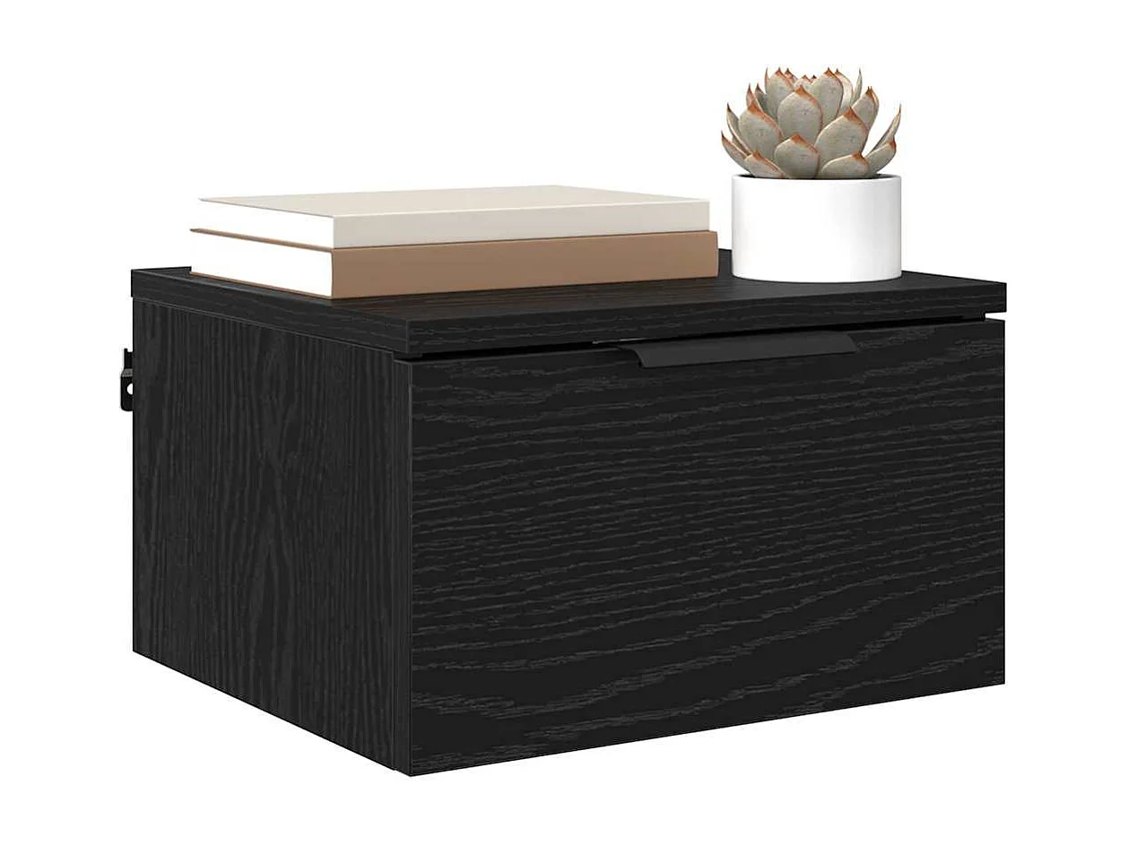 Cabinet de chevet Chêne noir 34 x 30 x 20 cm Bois d'ingénierie