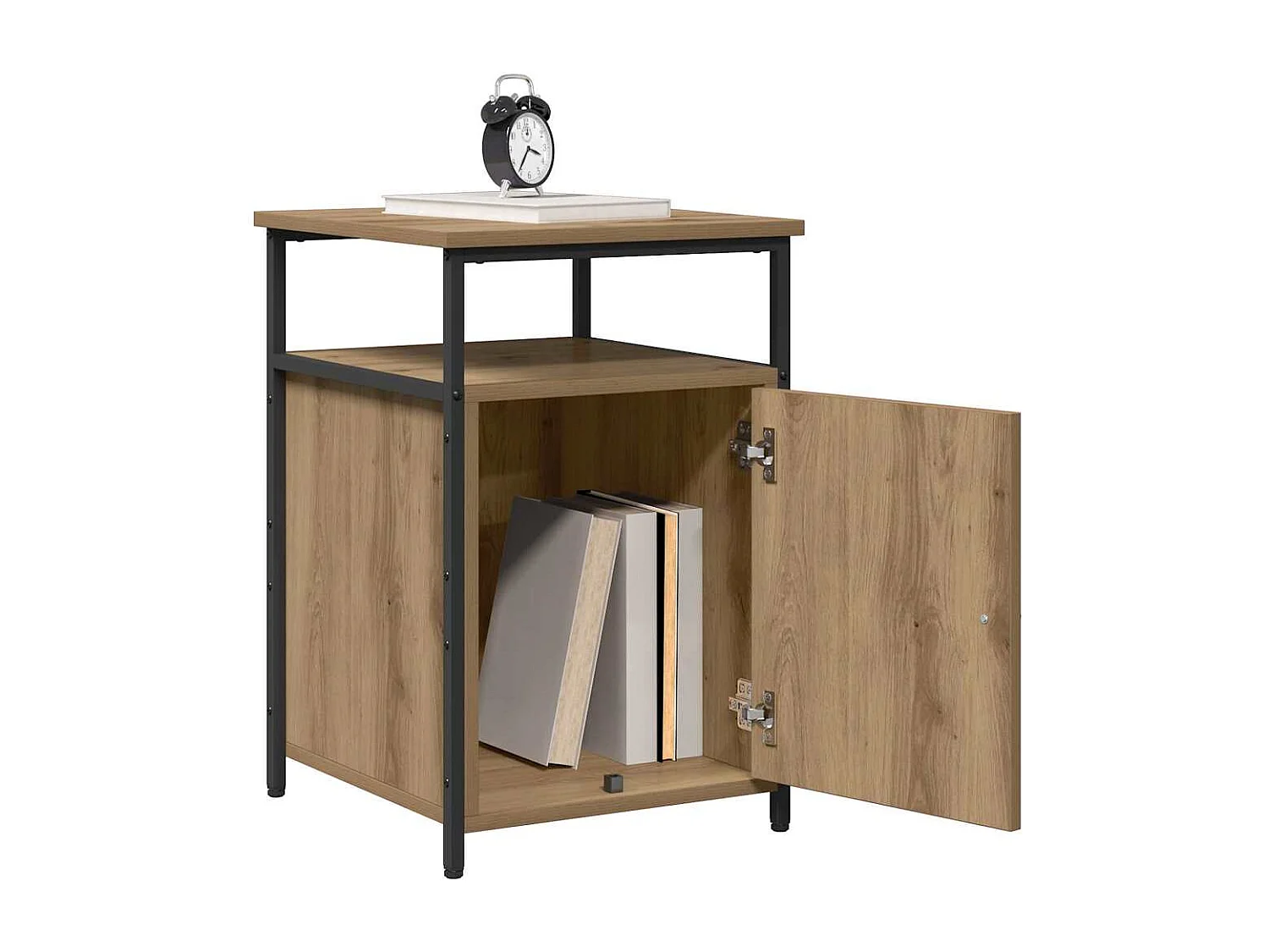 Cabinet de chevet chêne artisanal Bois d'ingénierie