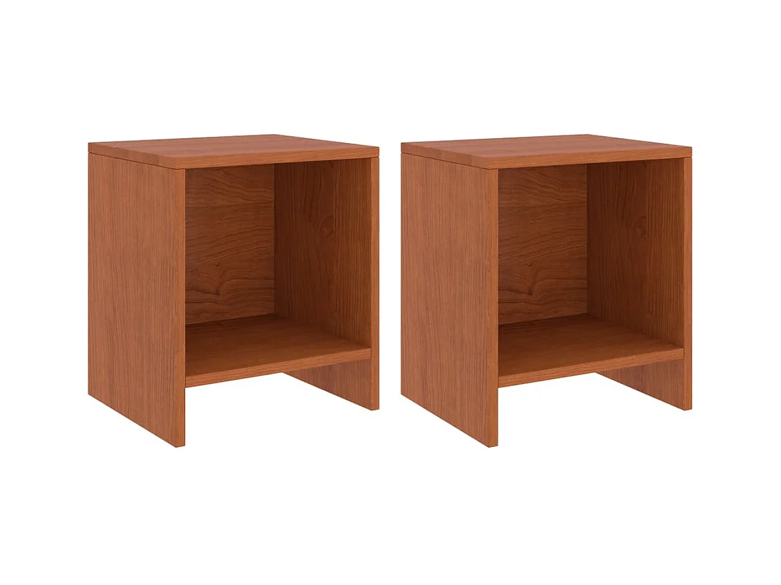 Comodini 2 pezzi Marrone miele 35x30x40cm Legno massello di pino