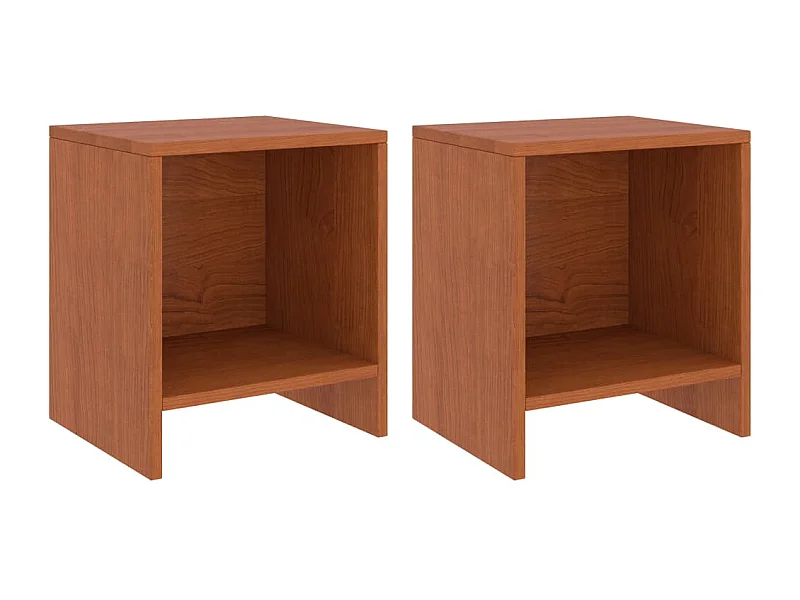 Comodini 2 pezzi Marrone miele 35x30x40cm Legno massello di pino