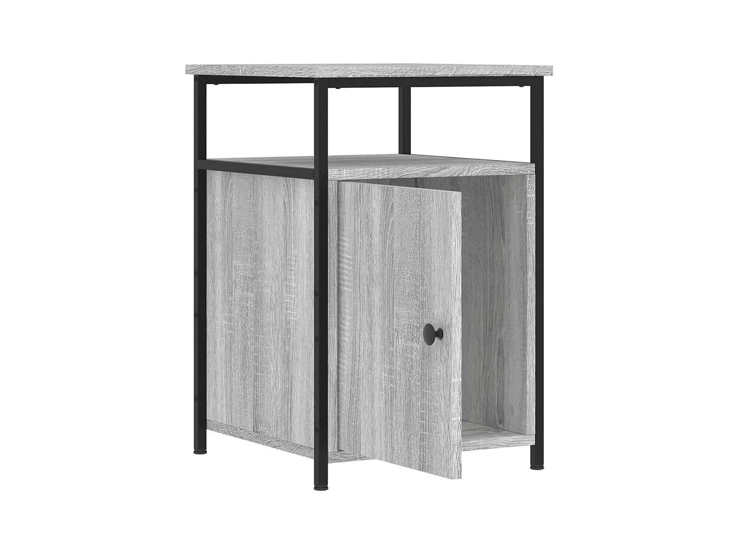 Mesitas de noche 2 piezas gris sonoma 40x42x60cm madera de ingeniería