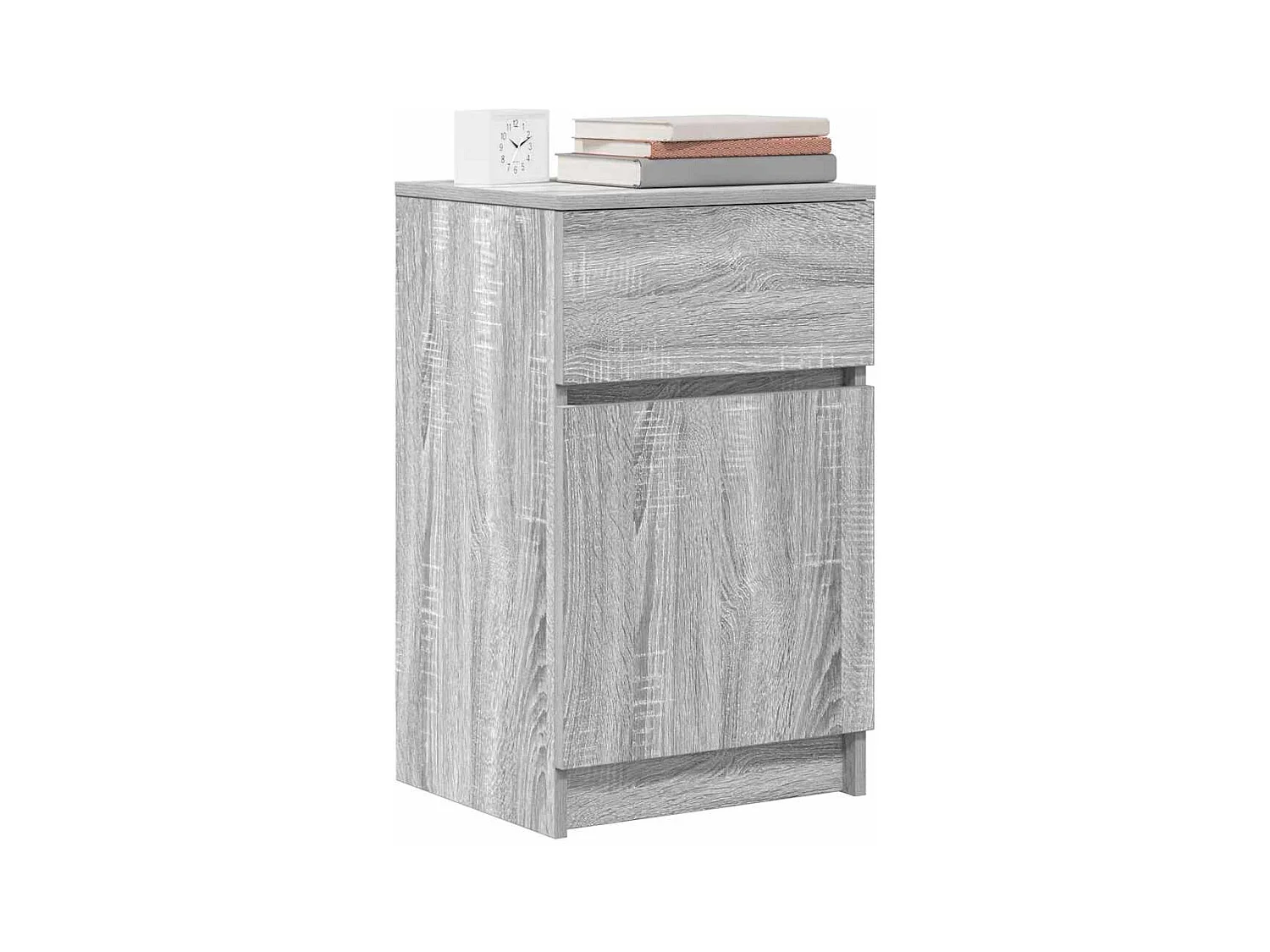 Tables de chevet 2 pcs sonoma gris 39x35x65cm bois d'ingénierie