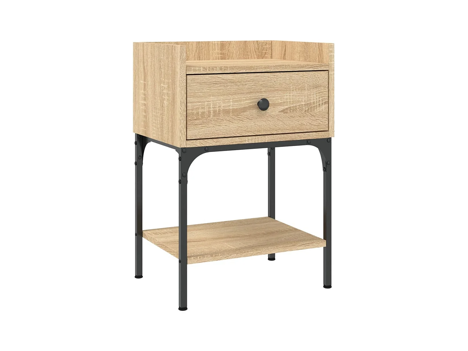 Table de chevet chêne sonoma 40,5x31x60 cm bois d'ingénierie