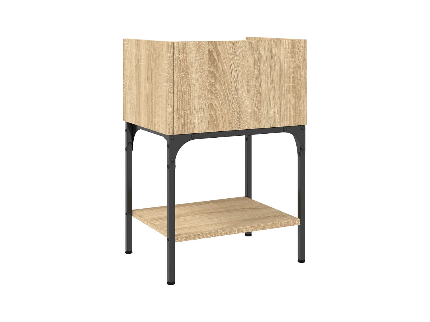 Table de chevet chêne sonoma 40,5x31x60 cm bois d'ingénierie