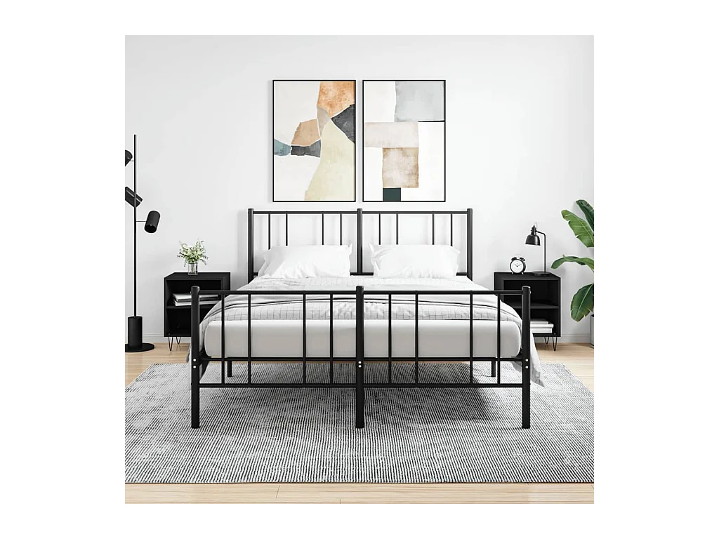 Nachtkastjes 2 stuks zwart 40x30x50 cm bewerkt hout