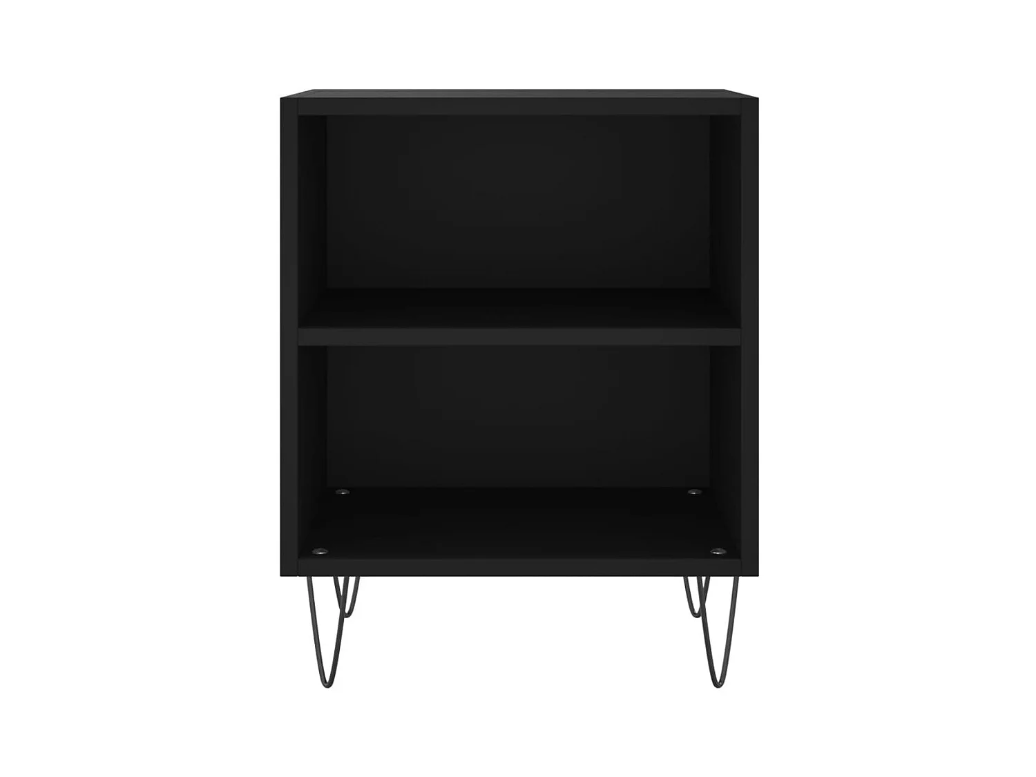 Nachtkastjes 2 stuks zwart 40x30x50 cm bewerkt hout