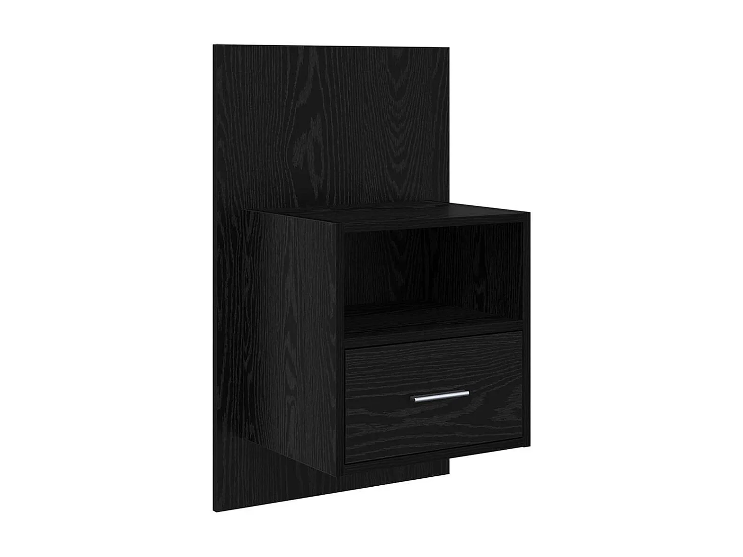 Mobile letto con cassetto 2 pezzi Rovere nero 48,5 x 32,5 x 80 cm